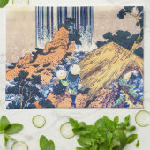 Koel japans  ukiyo-e waterfall Hokusai Theedoek (Gevouwen)