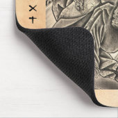 Koel  japanse samurai demon vecht tattoo muismat (Hoek)