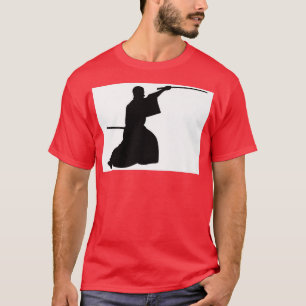 Koel Japanse Samurai Warrior met Katana Sword ( T-shirt
