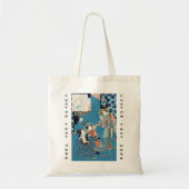 Koel japanse  ukio-e dames en kinderkunst tote bag (Voorkant)