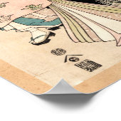 Koel-japanse  ukiyo-e-geisha dames poster (Hoek)