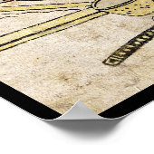 Koel  japanse ukiyo-e geisha oude rol poster (Hoek)