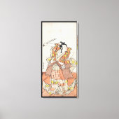 Koel-japanse  ukiyo-e-krijger canvas afdruk (Voorkant)
