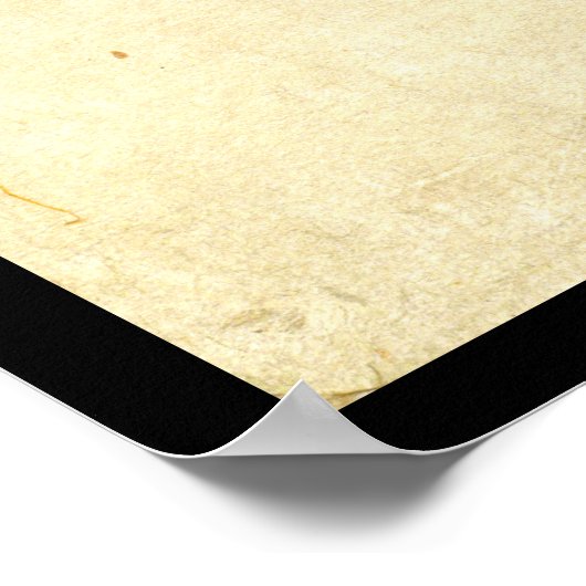 Koel-japanse  ukiyo-e samurai-krijger poster (Hoek)