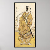 Koel-japanse  ukiyo-e samurai tattoo art. poster (Voorkant)