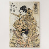 Koel japanse ukiyo-e samuraj-strijder legpuzzel (Verticaal)