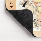 Koel-japanse ukiyo-e-twee dameskunst muismat (Hoek)