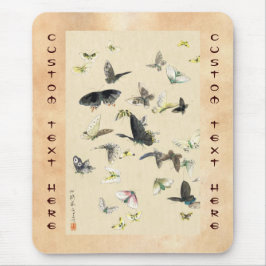 Koel-japanse  ukiyo-e-vlinderrol muismat