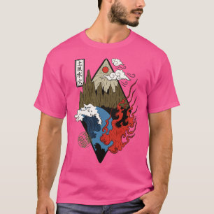 Koel Japanse vier heilige elementen T-shirt