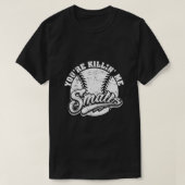 Koel je kanilline ik muurtjes voor Softball Enthus T-shirt (Design voorkant)