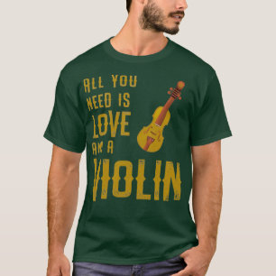 Koel je liefde en een Violin gift T-shirt
