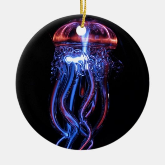Koel Jellyfish Lichtlichte fenomeno Keramisch Ornament (Voorkant)