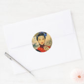 Koel jonge, mooie chinese prins Guo Jin art Ronde Sticker (Envelop)