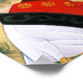 Koel jonge, mooie chinese prinses Guo Jin art Poster (Hoek)