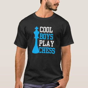 Koel jongens spelen Chess Match Player Hobby T-shirt