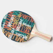 Koel JOUW NAAM Herhalend Kind Tafeltennisbatje (Zijkant)