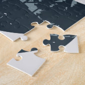 Koel kampeerkampvuur onder het staargebergte legpuzzel (Zijkant)