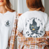 Koel kampeerkampvuur onder het staargebergte t-shirt