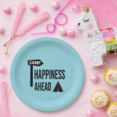 Koel kamperen papieren bordje (Feest)