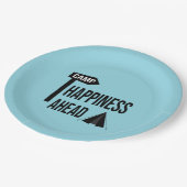 Koel kamperen papieren bordje (Gekanteld)