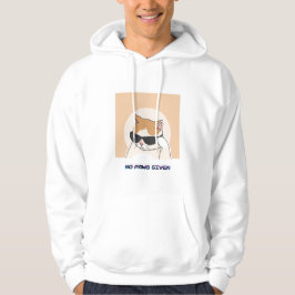 Koel Kat Hoodie Geen poten gegeven