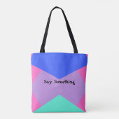 Koel kat met zonnebril canvas tas (Achterkant)