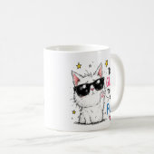 Koel Kat Zonnebril Design Koffiemok (Voorkant rechts)