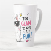 Koel Kat Zonnebril Design Latte Mok (Rechterhoek)