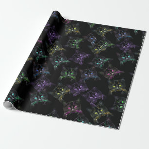 Koel Katten op zwart! Meerkleurige katten Cadeaupapier