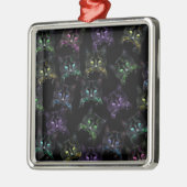 Koel Katten op zwart! Meerkleurige katten Metalen Ornament (Links)