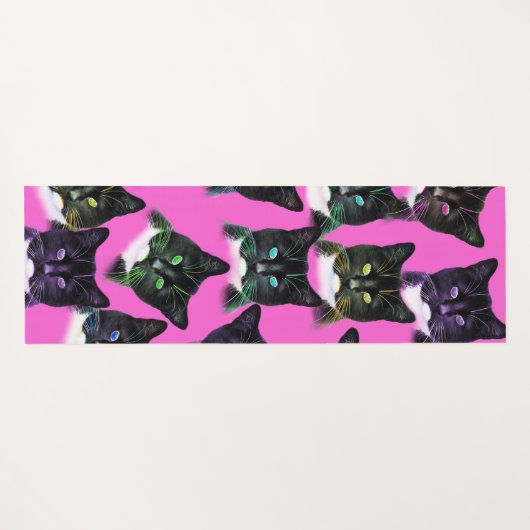 Koel katten! Yoga mat (Achterkant (horizontaal))