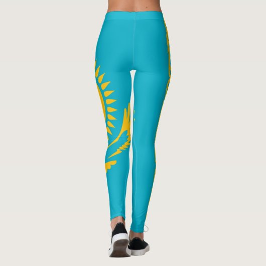 Koel Kazachse vlag-Mode Leggings (Achterkant)