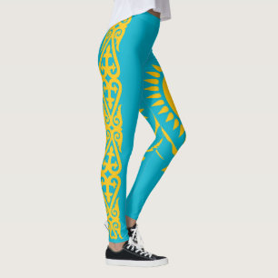 Koel Kazachse vlag-Mode Leggings