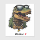 Koel Kerel, Zonnebril T-Rex Sticker (Vel)