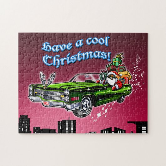 Koel kerst legpuzzel (Horizontaal)