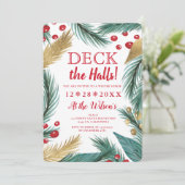 Koel kerstdennenmissen gouddeks in de zalen kaart (Staand voorkant)