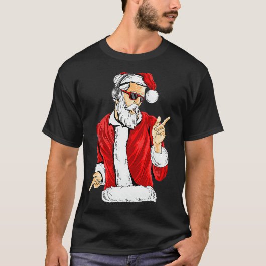 Koel kerstfeest Disco Dance Party Retro T-shirt (Voorkant)