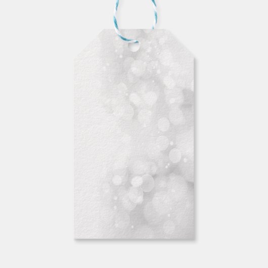 Koel kerstman, palmboom, doornstaak cadeaulabel (Achterkant)