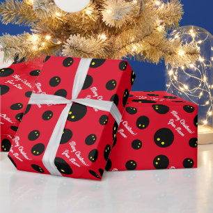 Koel kerstpapier voor squash-speler cadeaupapier