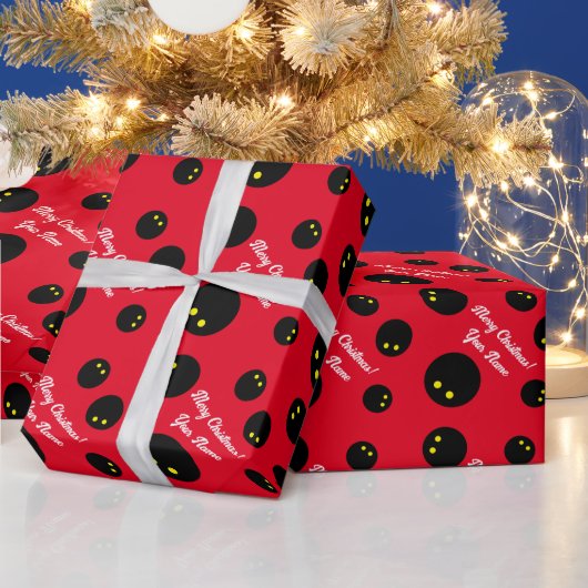 Koel kerstpapier voor squash-speler cadeaupapier (Feestdagen)