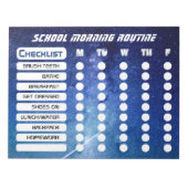 Koel Kinder Daily Routine Checklist Notitieblok (Voorkant)
