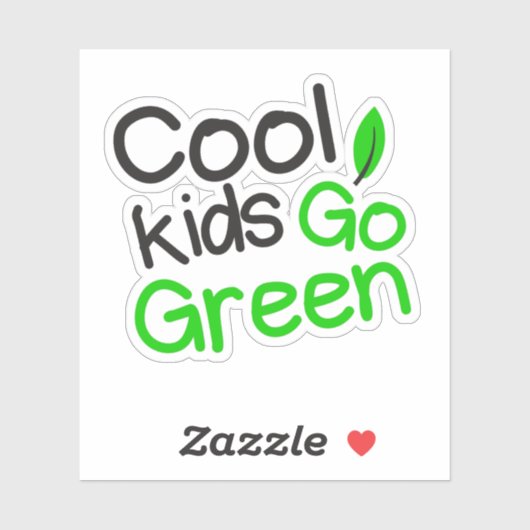 Koel kinder groen sticker (Vel)