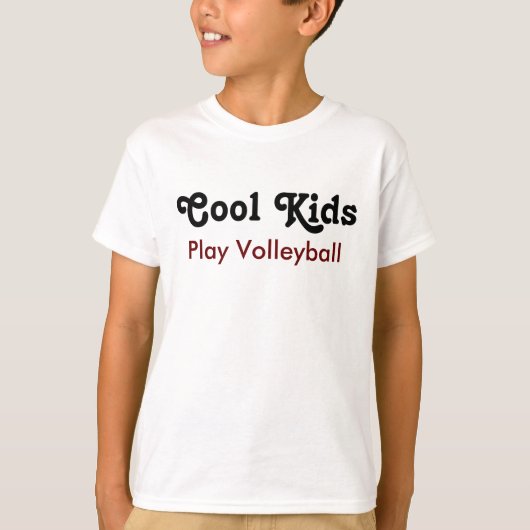 Koel Kinder Play Volleyball T-shirt (Voorkant)