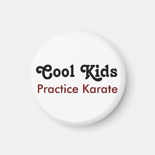 Koel Kinder Praktijk Karate Magneet (Voorkant)
