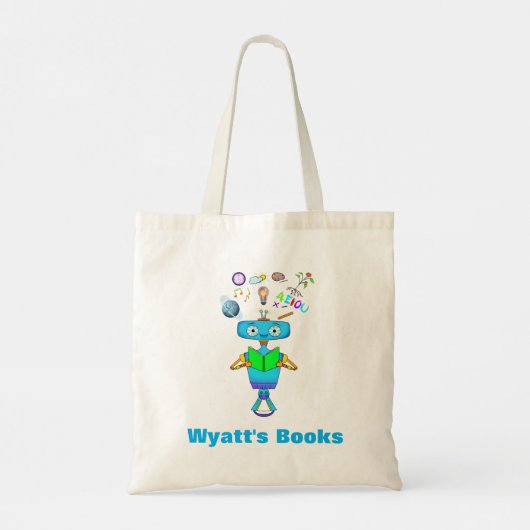 Koel Kinder robot leren uit persoonlijke lezingen Tote Bag (Achterkant)