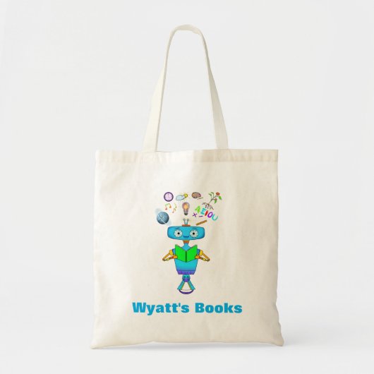 Koel Kinder robot leren uit persoonlijke lezingen Tote Bag (Voorkant)