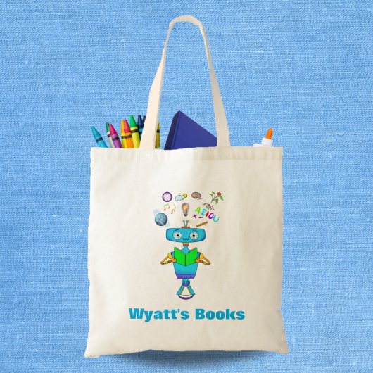 Koel Kinder robot leren uit persoonlijke lezingen Tote Bag