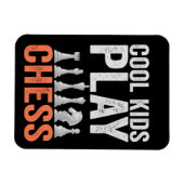 Koel kinder schaak Funny Chess Board Lovers Gift Magneet (Horizontaal)