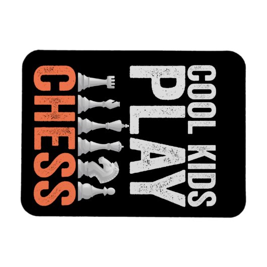 Koel kinder schaak Funny Chess Board Lovers Gift Magneet (Horizontaal)