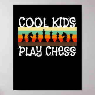 Koel Kinder schaakspel Poster